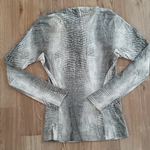 Etcetera Long Sleeve Knot Top Animal Print XS - Picture 4 of 5